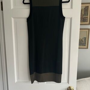 Rag & Bone Black and Olive Midi Dress